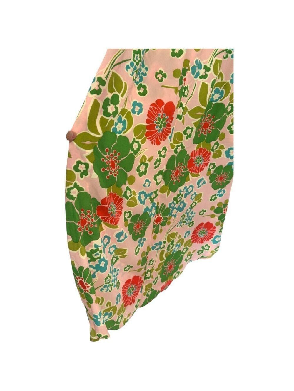 NWT Easel Los Angeles Sz L Floral Tropical Print Pink Blossom Maxi Dress NEW - Picture 9 of 11